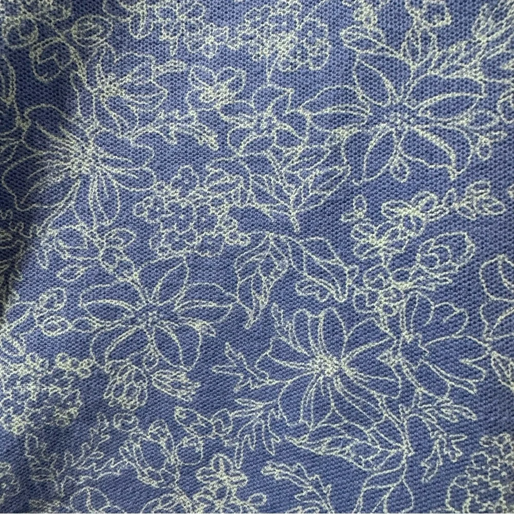 L.L. Bean Floral Cotton Polo – Women’s Medium – 100% Cotton - Picture 8 of 8